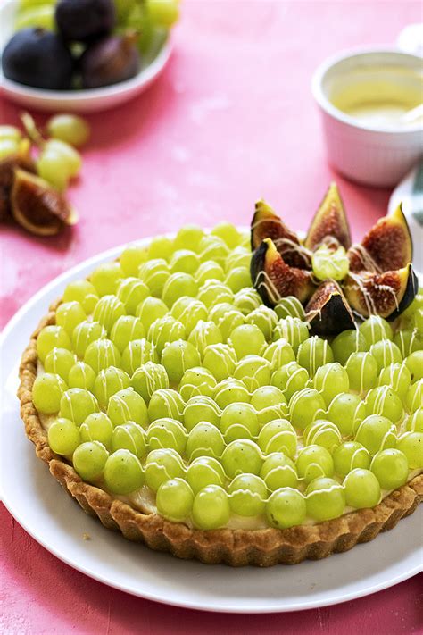 sweet-wine-grape-tart-with-easy-olive-oil-crust-the image