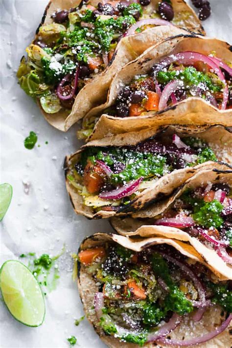 charred-sweet-potato-and-brussels-sprout-tacos image