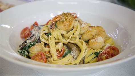 creamy-fettuccine-with-shrimp-spinach-and-tomatoes image