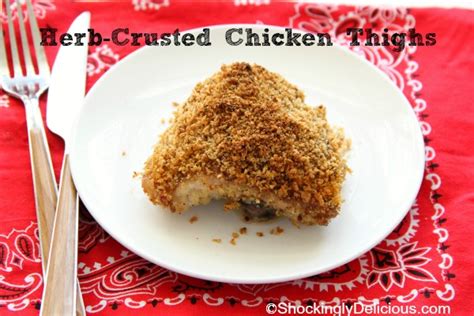 herb-crusted-chicken-thighs-shockingly-delicious image