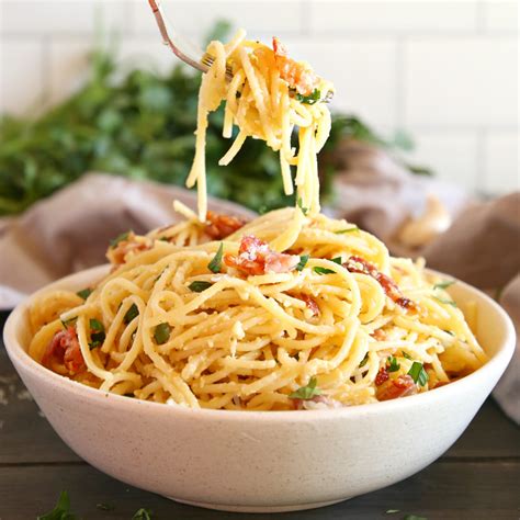 easy-15-minute-pasta-carbonara-the-busy-baker image