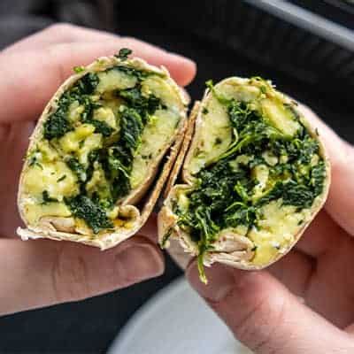 spinach-egg-and-cheese-breakfast-burritos-the image