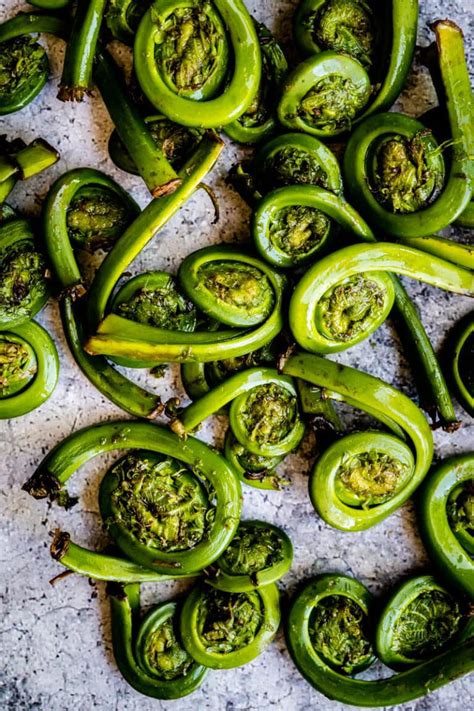 simple-sauted-fiddleheads-the-delicious-spoon image