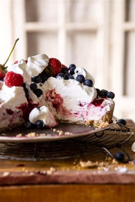no-bake-eton-mess-berry-cheesecake-half-baked image