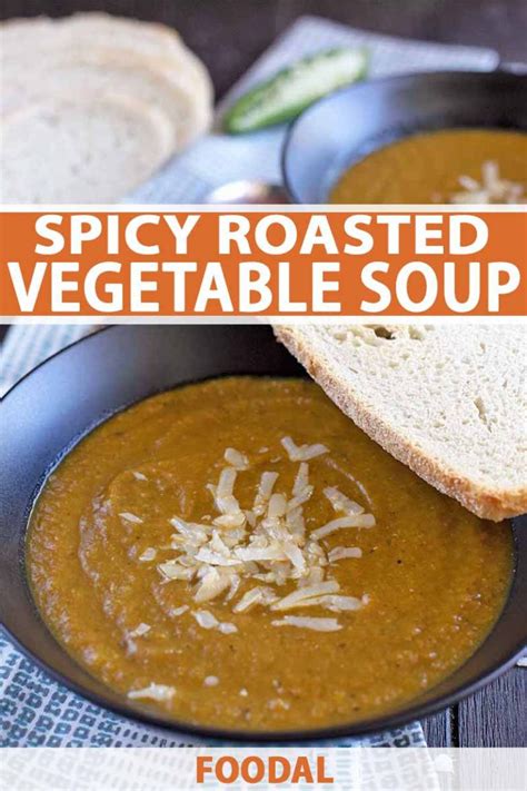the-best-spicy-roasted-vegetable-soup-recipe-foodal image