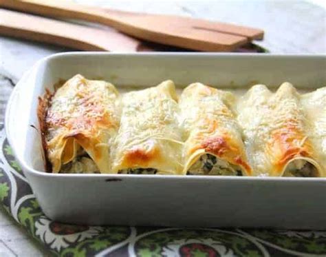chicken-cannelloni-recipe-with-spinach-and-artichokes image