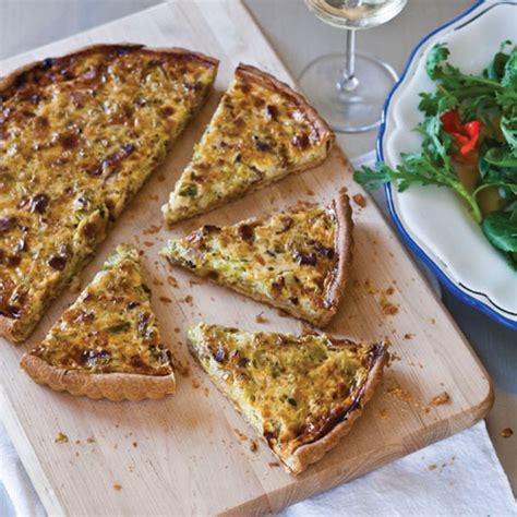 bacon-and-leek-quiche-recipe-food-wine image