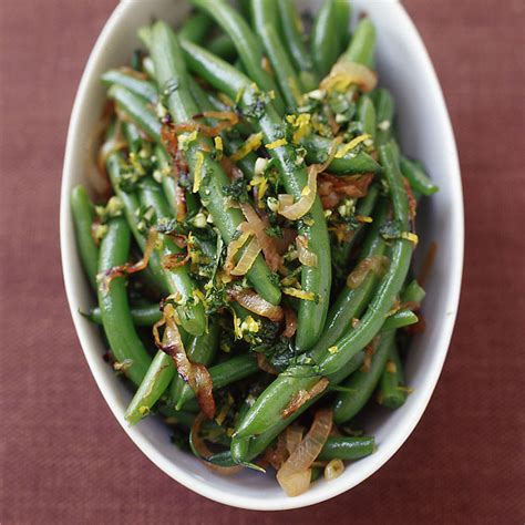 green-beans-with-caramelized-shallots-and-gremolata image