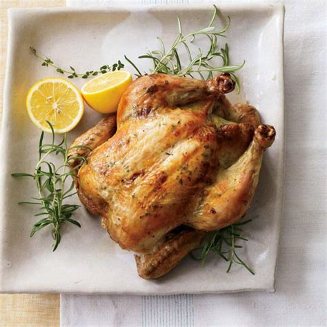 lemon-herb-chicken-roast-recipe-food-wine image