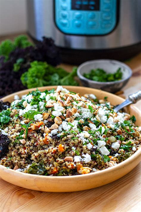instant-pot-kale-quinoa-pilaf-gluten-free-vegetarian image