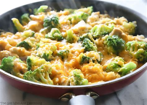 one-pan-cheesy-chicken-broccoli-and-rice-the-girl image