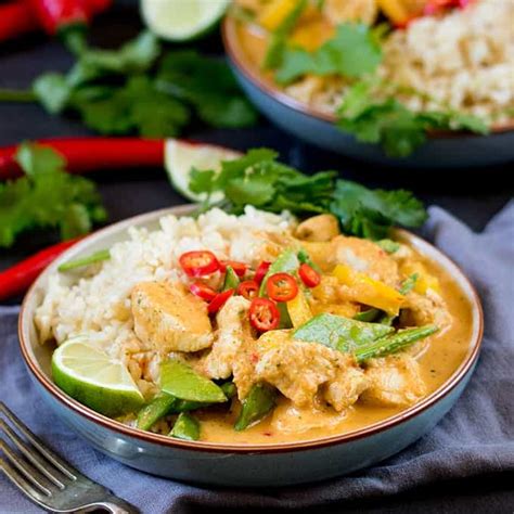 healthier-red-thai-chicken-curry-nickys-kitchen image