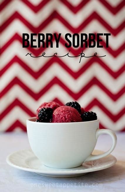 easy-berry-sorbet-recipe-one-sweet-appetite image