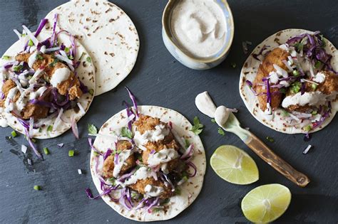 crispy-fish-tacos-with-red-cabbage-slaw-recipe-simply image