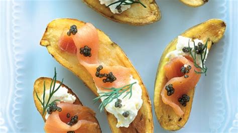cumin-roasted-potatoes-with-caviar-and-smoked-salmon image