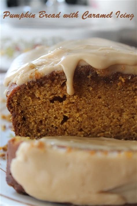 pumpkin-bread-with-caramel-icing-my-recipe-reviews image