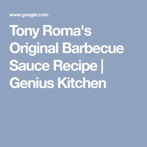 tony-romas-original-barbecue-sauce-recipe-foodcom image