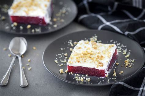 cranberry-gelatin-salad-with-cream-cheese-and-nuts image