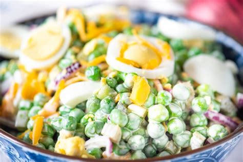 creamy-easy-pea-salad-recipe-english-pea-salad image