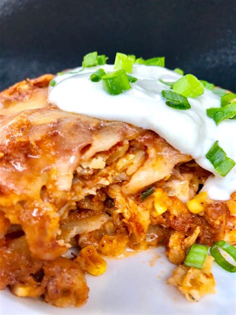 chicken-chorizo-enchilada-casserole-talking-meals image