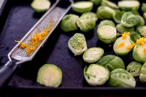 roasted-brussels-sprouts-with-lemon-zest-and-garlic image