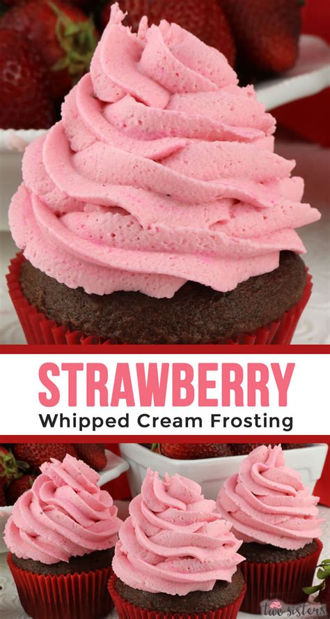 strawberry-whipped-cream-frosting-two-sisters image