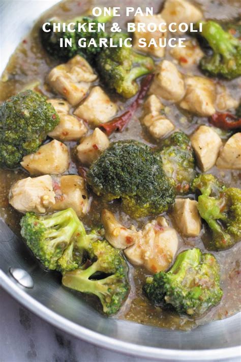 one-pan-chicken-and-broccoli-in-garlic-sauce-naive image