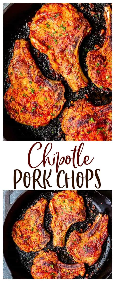 30-minute-chipotle-pork-chops-recipe-delicious-little image