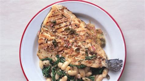 grilled-trout-with-white-beans-and-caper-vinaigrette image