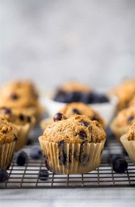the-best-healthy-banana-blueberry-muffin image
