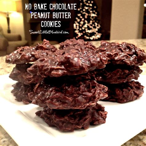 no-bake-chocolate-peanut-butter-cookies-sweet image