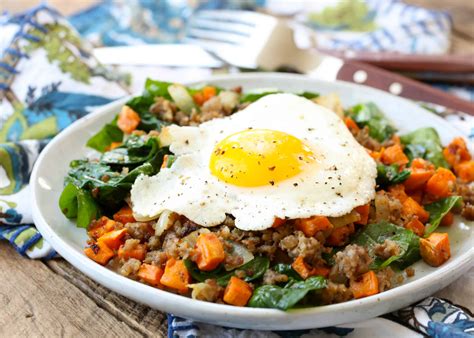 roasted-sweet-potato-and-spinach-breakfast-hash image