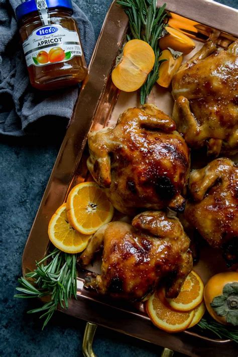 cornish-game-hen-recipe-with-apricot-glaze-platings image