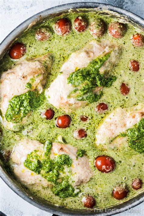 creamy-pesto-chicken-easy-recipe-the-endless-meal image