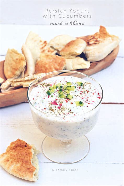persian-yogurt-with-cucumber-mast-o-khiar-family-spice image