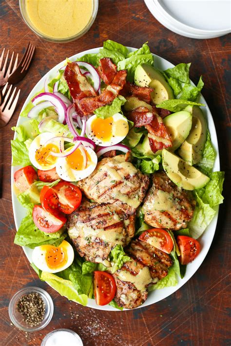 grilled-chicken-cobb-salad-damn-delicious image