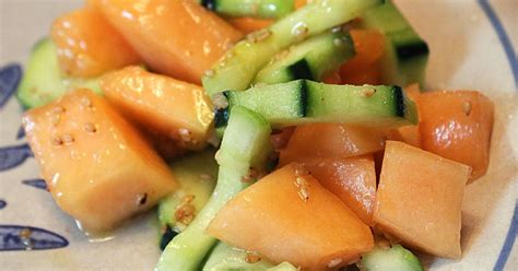 melon-salad-with-sesame-dressing image