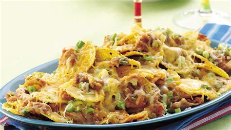 double-cheese-and-bean-nachos image