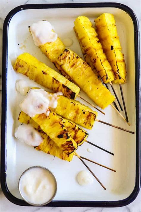 grilled-pineapple-with-coconut-rum-sauce-house-of image