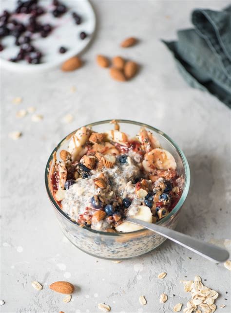 banana-blueberry-chia-overnight-oats-running-on-real image