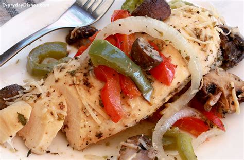 baked-italian-chicken-recipe-with-onions-and-peppers image