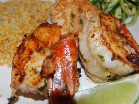 ginger-mint-grilled-shrimp-lindysez image