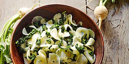pickled-turnip-and-turnip-greens-salad-recipe-myrecipes image