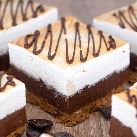 smores-fudge-bars-with-homemade-marshmallow image