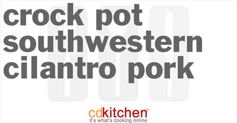 crock-pot-southwestern-cilantro-pork image