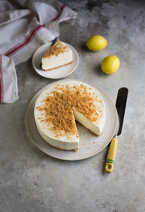 easy-no-churn-lemon-ice-cream-cake-recipe-drizzle image