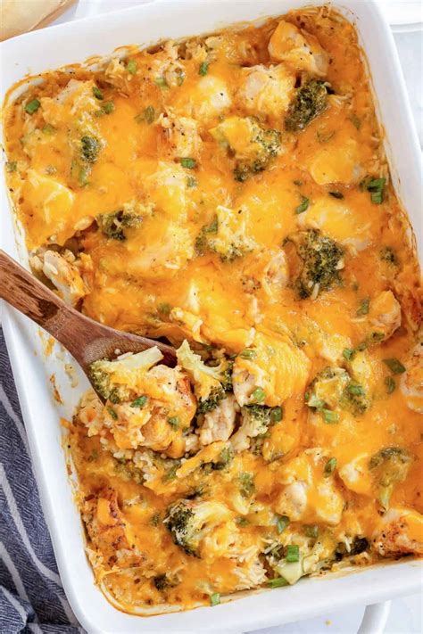 chicken-broccoli-rice-bake-one-dish-valeries-kitchen image