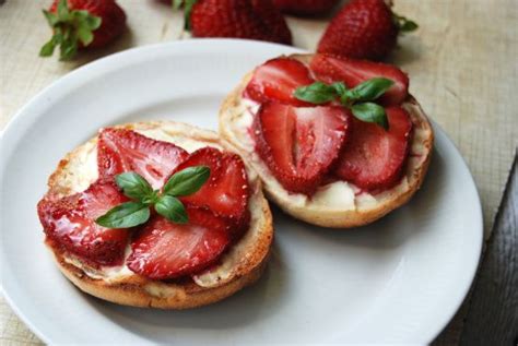 caramelized-strawberry-english-muffins-recipe-foodcom image
