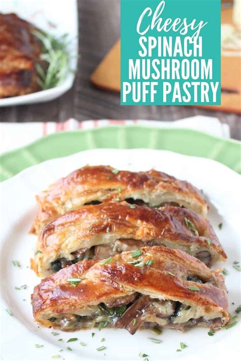 cheesy-mushroom-spinach-puff-pastry image