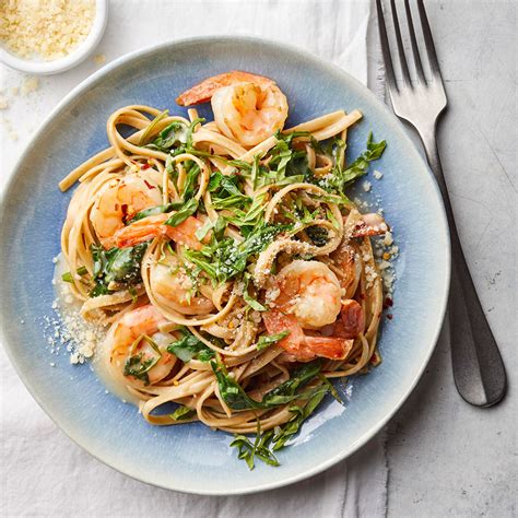 creamy-lemon-pasta-with-shrimp-recipe-eatingwell image